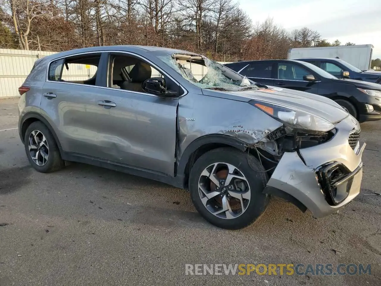 4 Фотография поврежденного автомобиля KNDPMCAC2M7897848 KIA SPORTAGE 2021