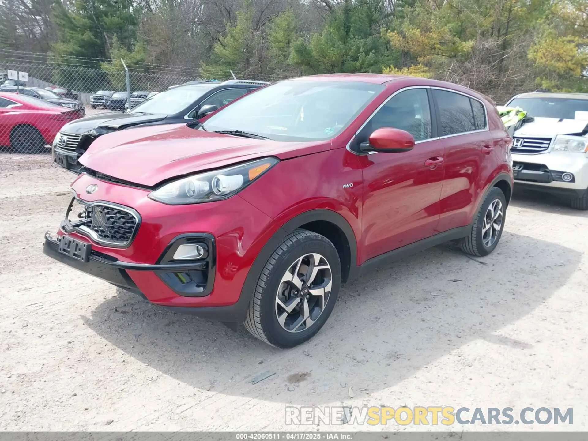 2 Фотография поврежденного автомобиля KNDPMCAC3M7901633 KIA SPORTAGE 2021
