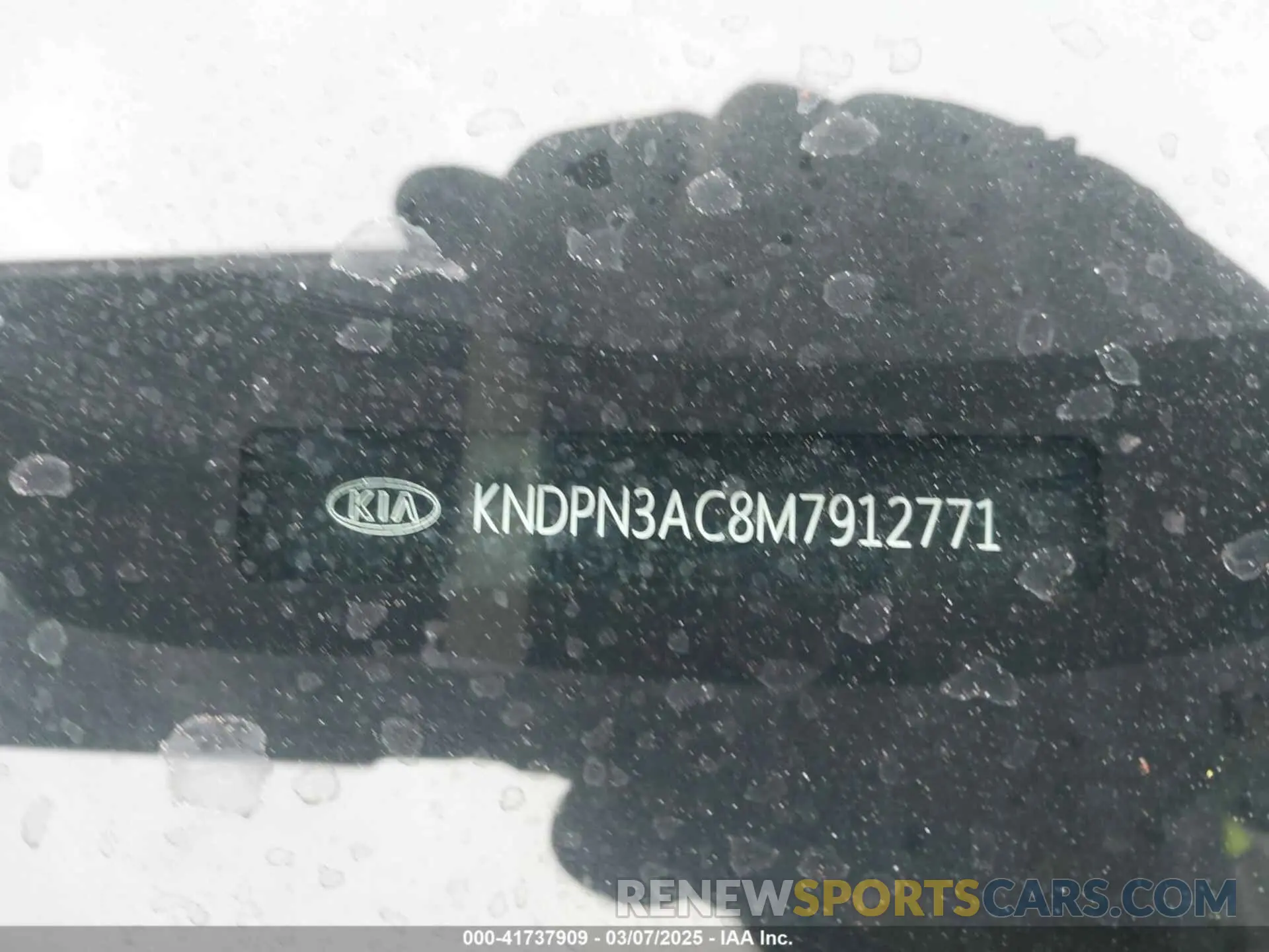 9 Фотография поврежденного автомобиля KNDPN3AC8M7912771 KIA SPORTAGE 2021