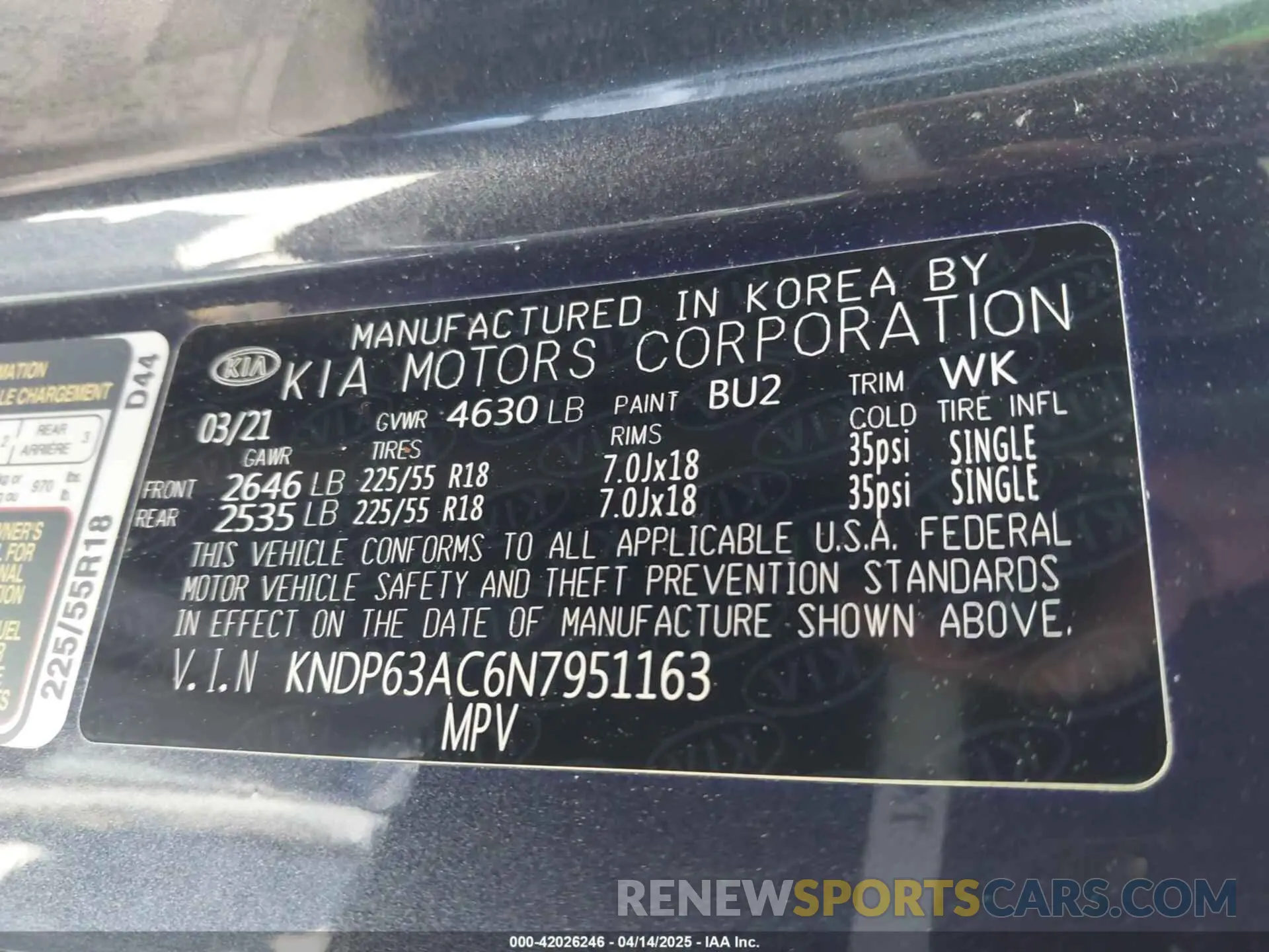 9 Photograph of a damaged car KNDP63AC6N7951163 KIA SPORTAGE 2022
