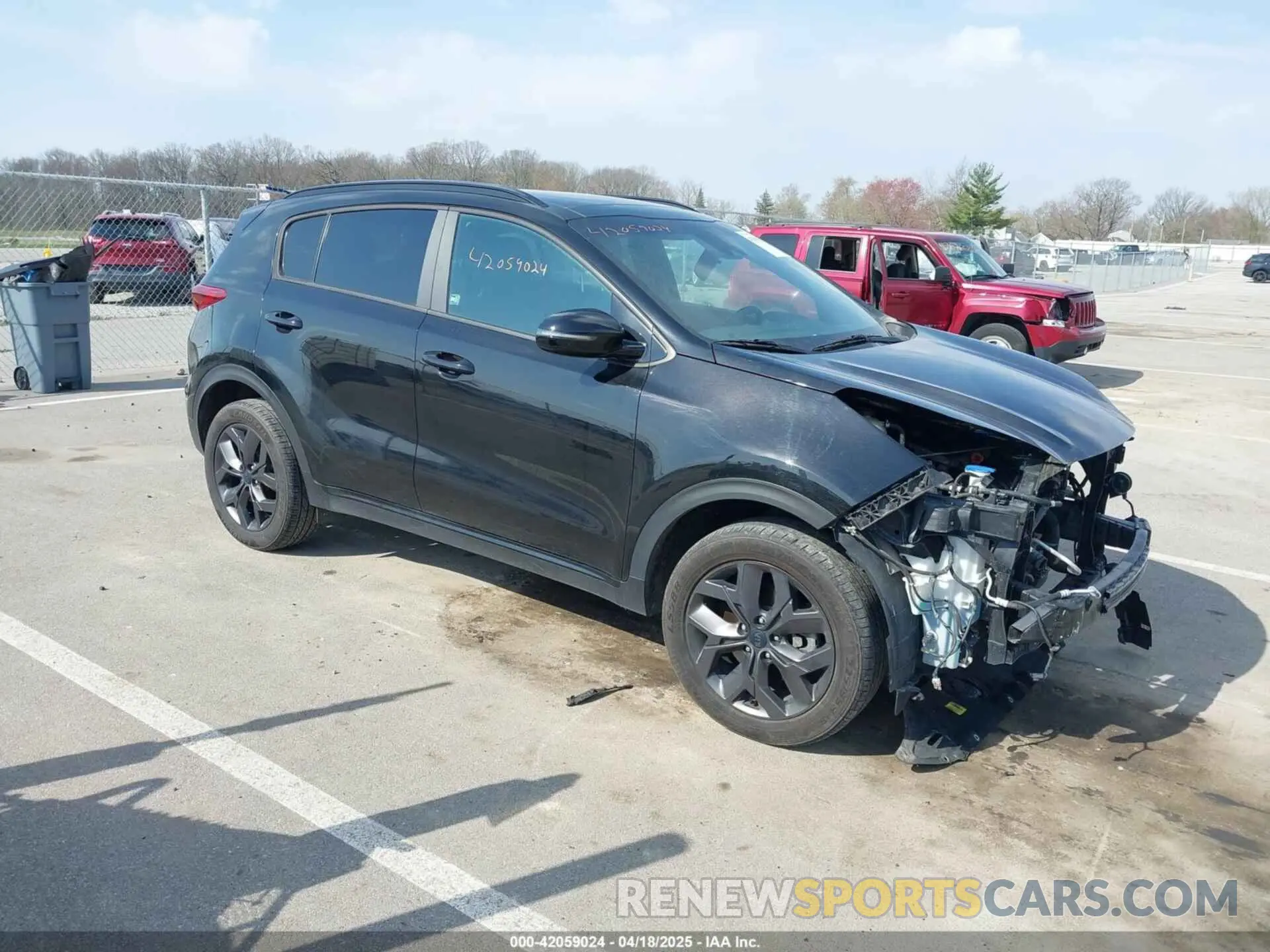 1 Photograph of a damaged car KNDP6CAC6N7008979 KIA SPORTAGE 2022