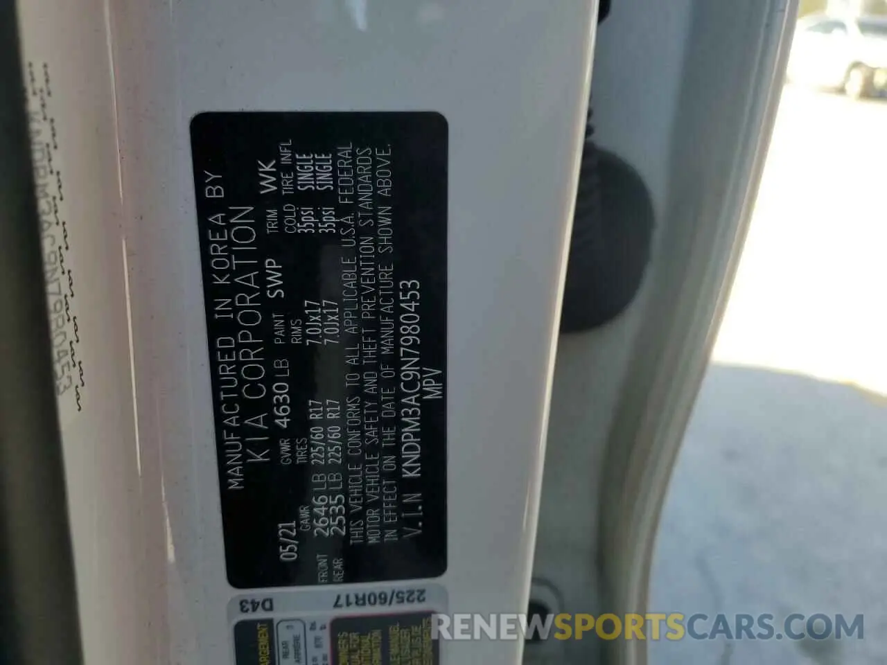 13 Photograph of a damaged car KNDPM3AC9N7980453 KIA SPORTAGE 2022