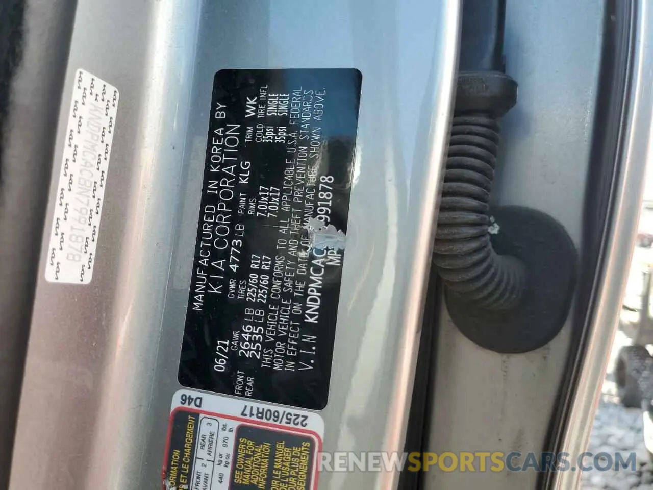 13 Photograph of a damaged car KNDPMCAC8N7991878 KIA SPORTAGE 2022
