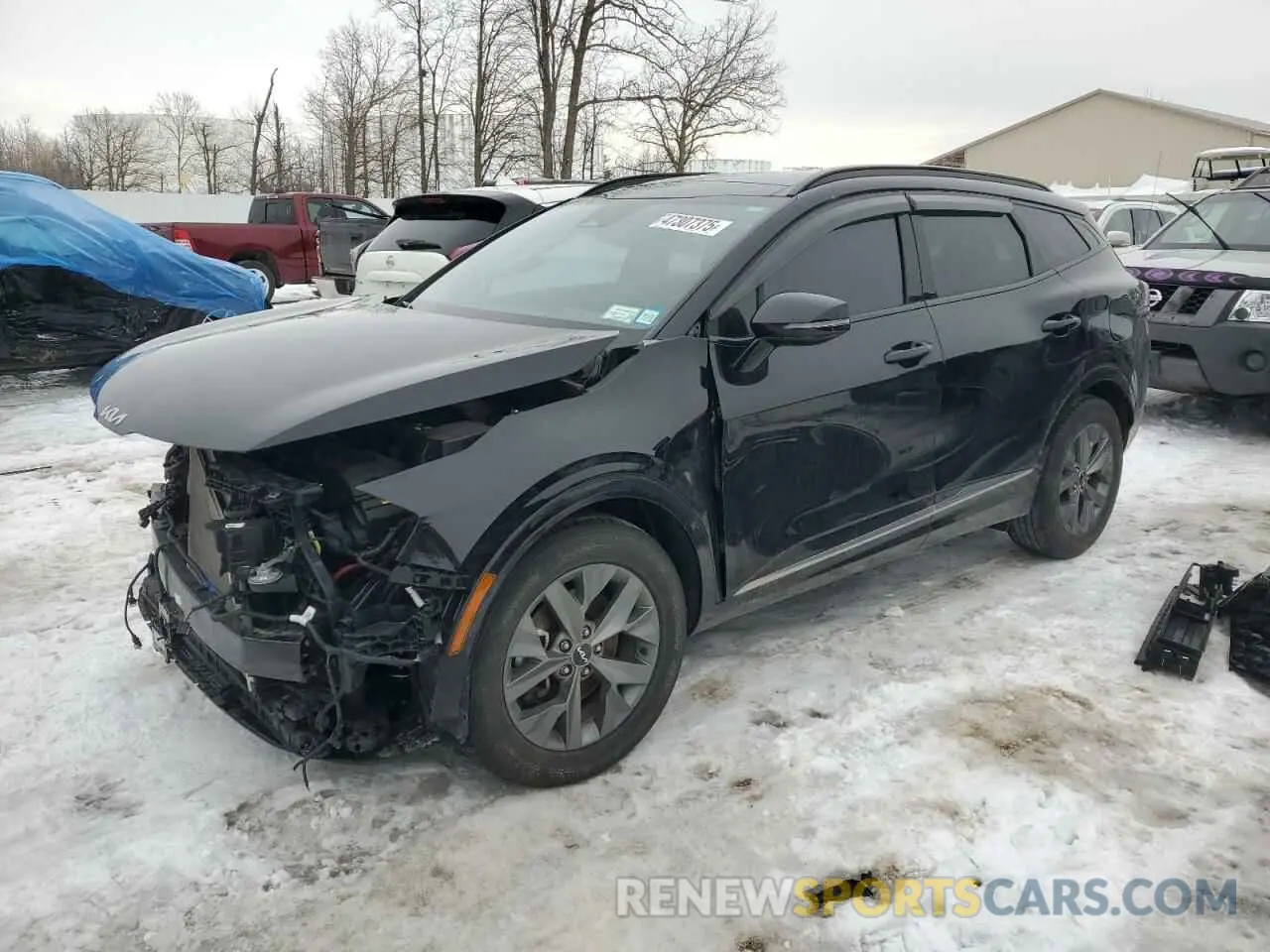 1 Photograph of a damaged car 5XYK43AF6PG120620 KIA SPORTAGE 2023