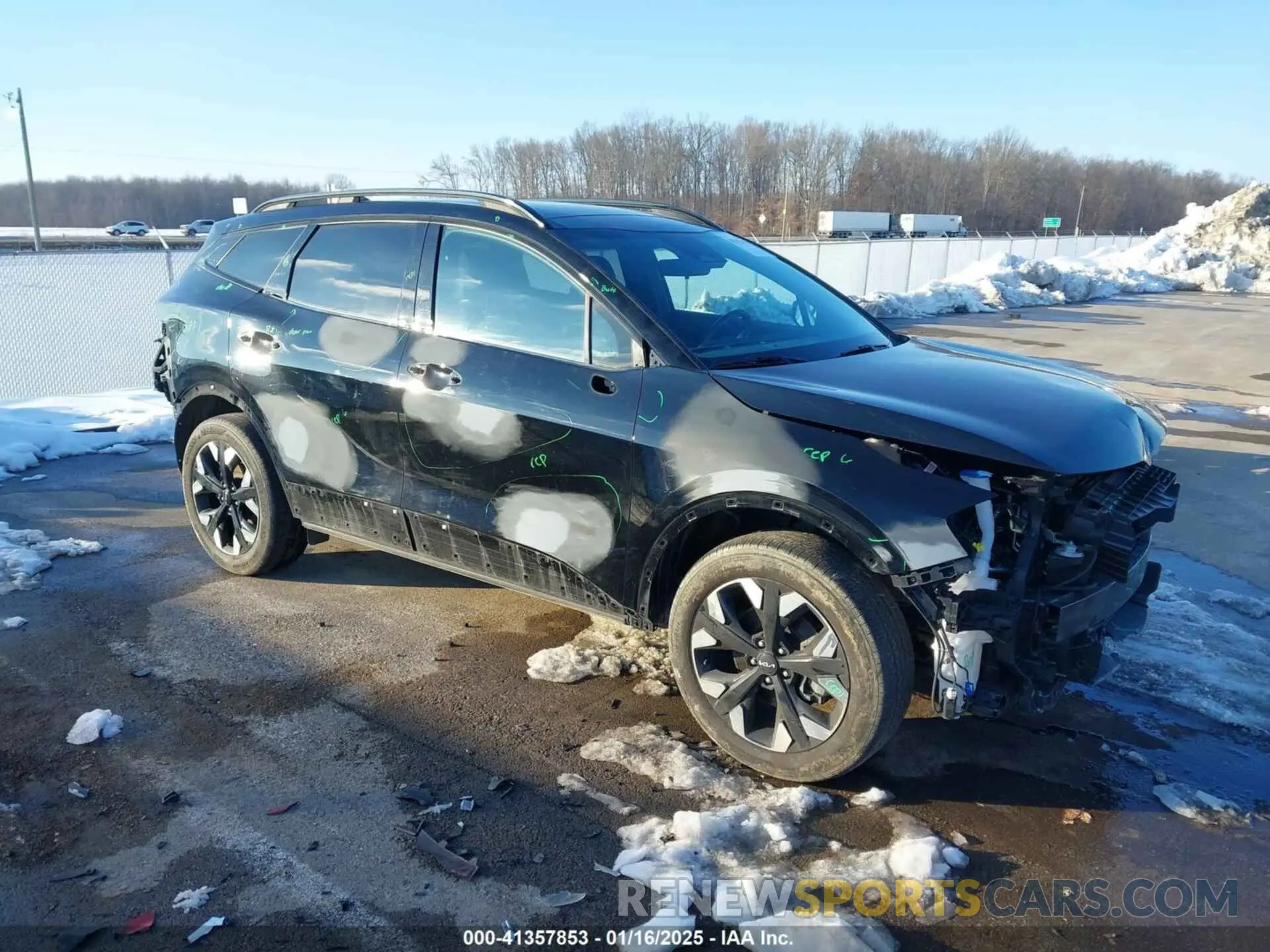 1 Photograph of a damaged car 5XYK6CAF7PG018477 KIA SPORTAGE 2023
