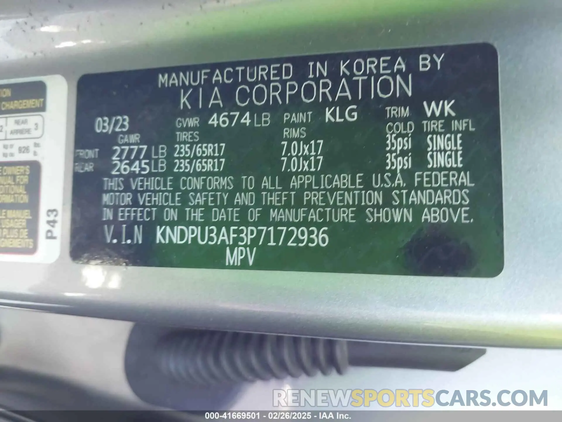 9 Фотография поврежденного автомобиля KNDPU3AF3P7172936 KIA SPORTAGE 2023