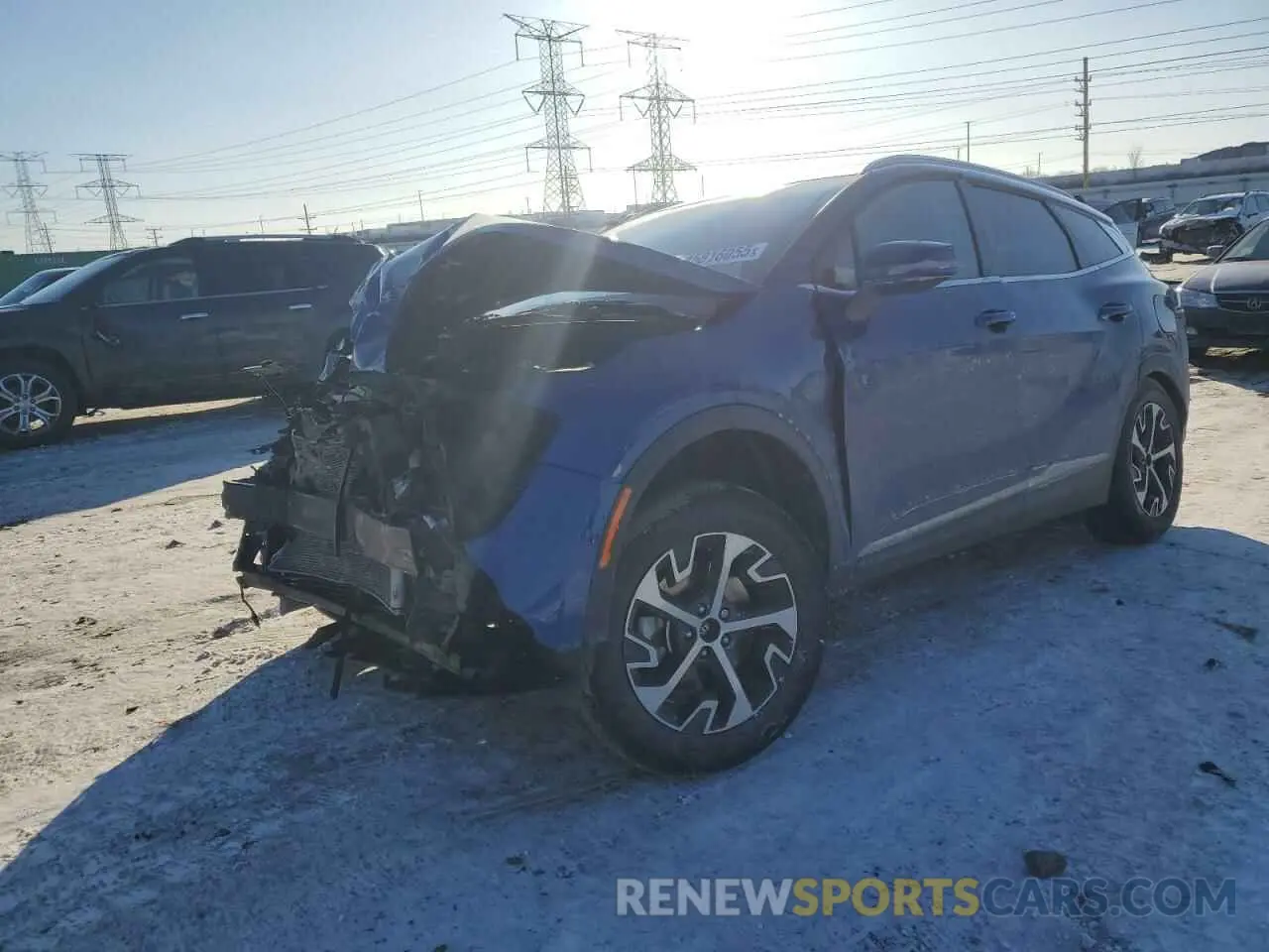 1 Photograph of a damaged car 5XYK3CDF7RG210456 KIA SPORTAGE 2024