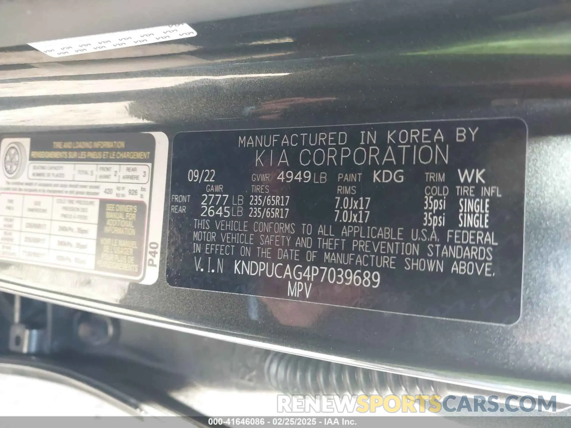 9 Фотография поврежденного автомобиля KNDPUCAG4P7039689 KIA SPORTAGE HYBRID 2023