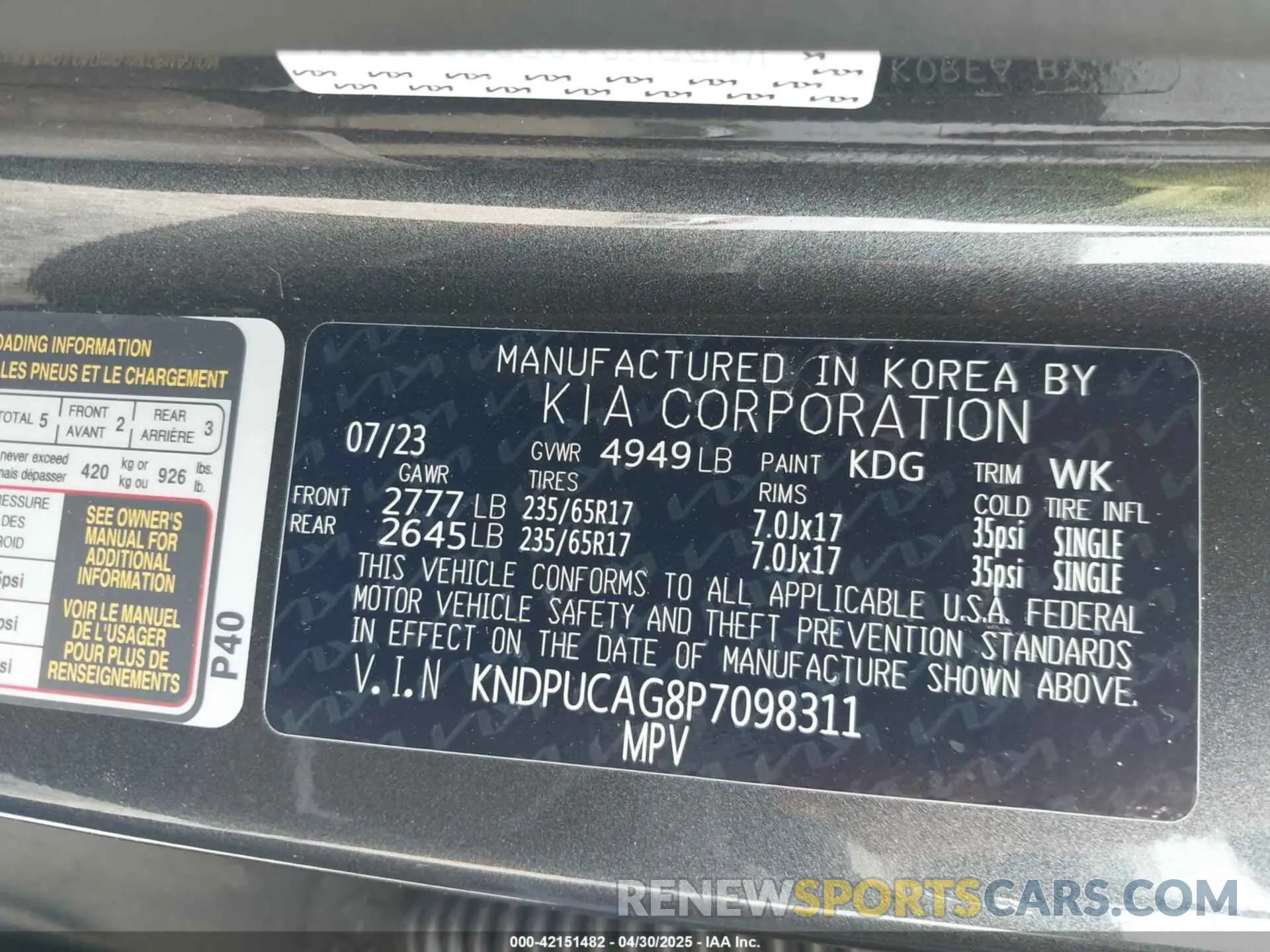 9 Photograph of a damaged car KNDPUCAG8P7098311 KIA SPORTAGE HYBRID 2023