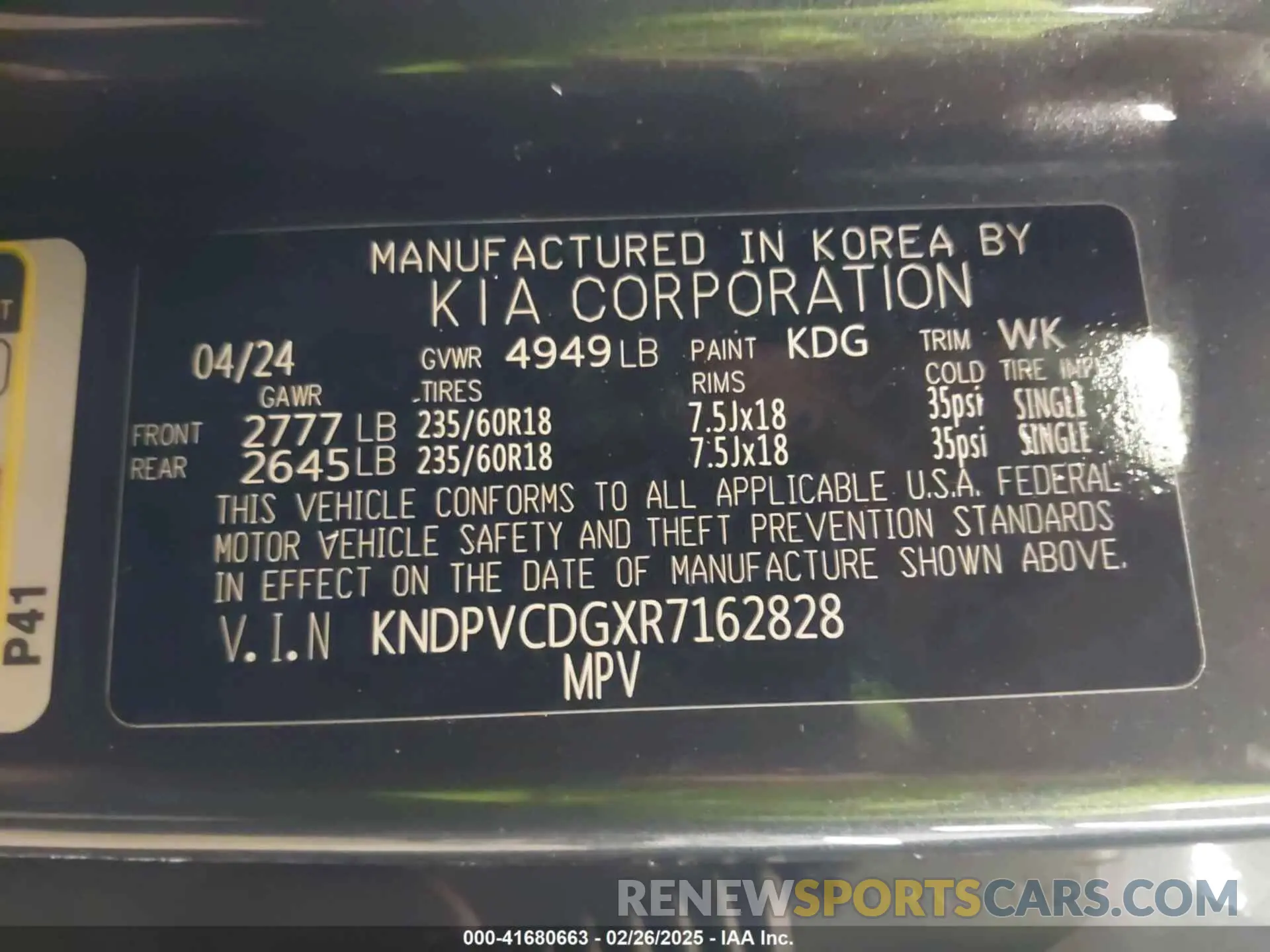 9 Фотография поврежденного автомобиля KNDPVCDGXR7162828 KIA SPORTAGE HYBRID 2024