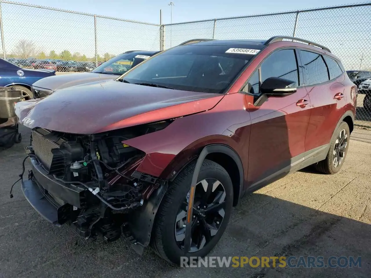 1 Photograph of a damaged car 5XYK6CAF3PG071340 KIA SPORTAGE X 2023