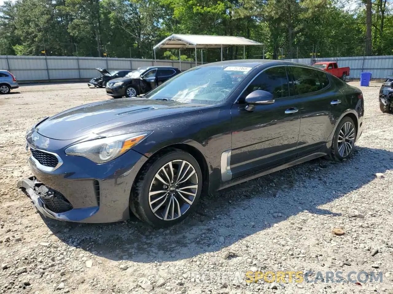 1 Photograph of a damaged car KNAE15LA3K6064048 KIA STINGER 2019