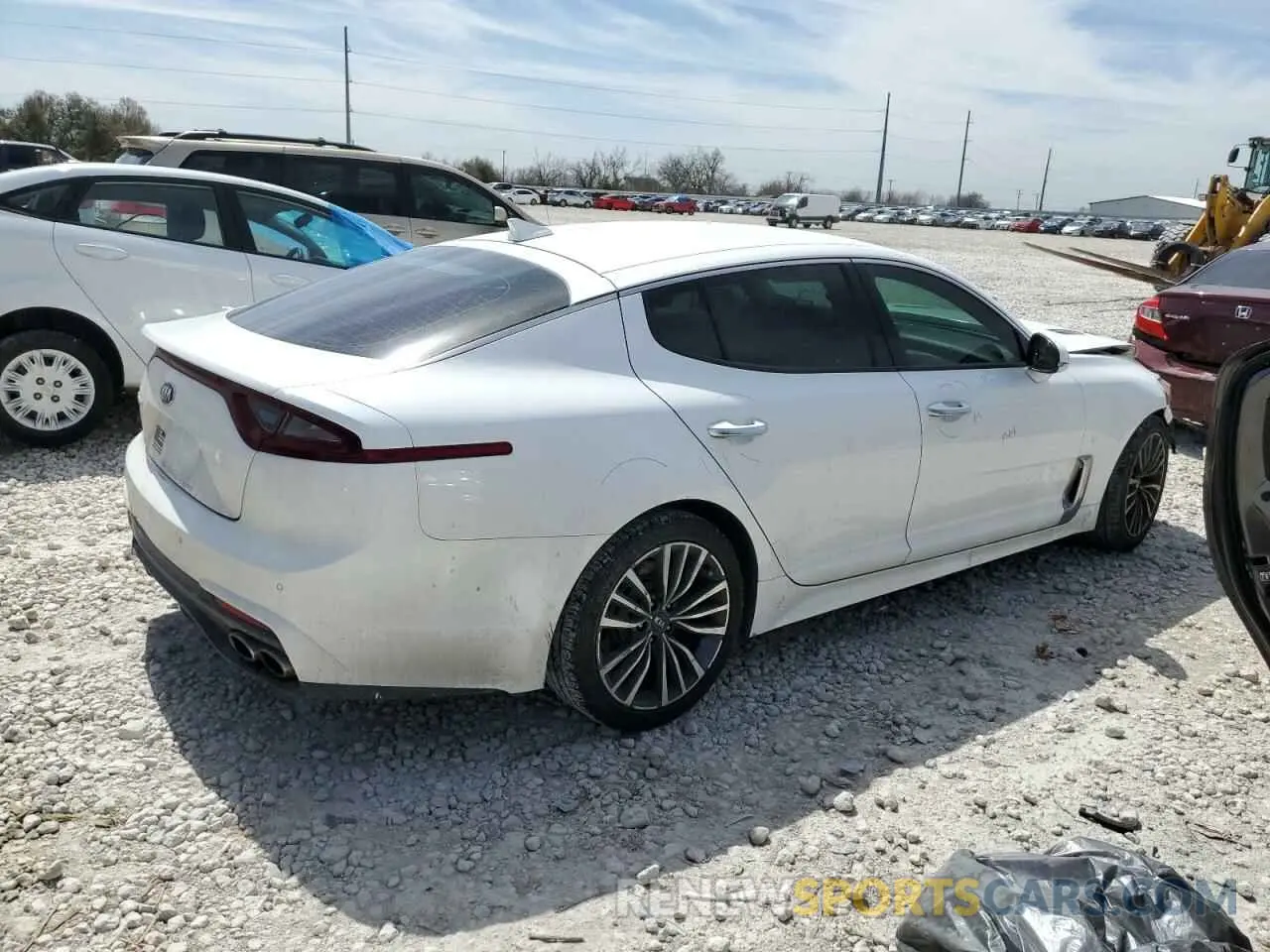 3 Photograph of a damaged car KNAE15LA6K6049544 KIA STINGER 2019