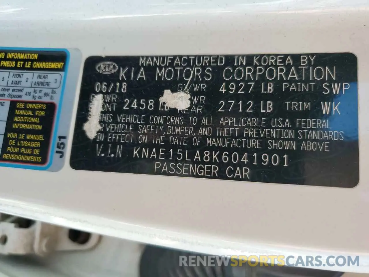 13 Фотография поврежденного автомобиля KNAE15LA8K6041901 KIA STINGER 2019