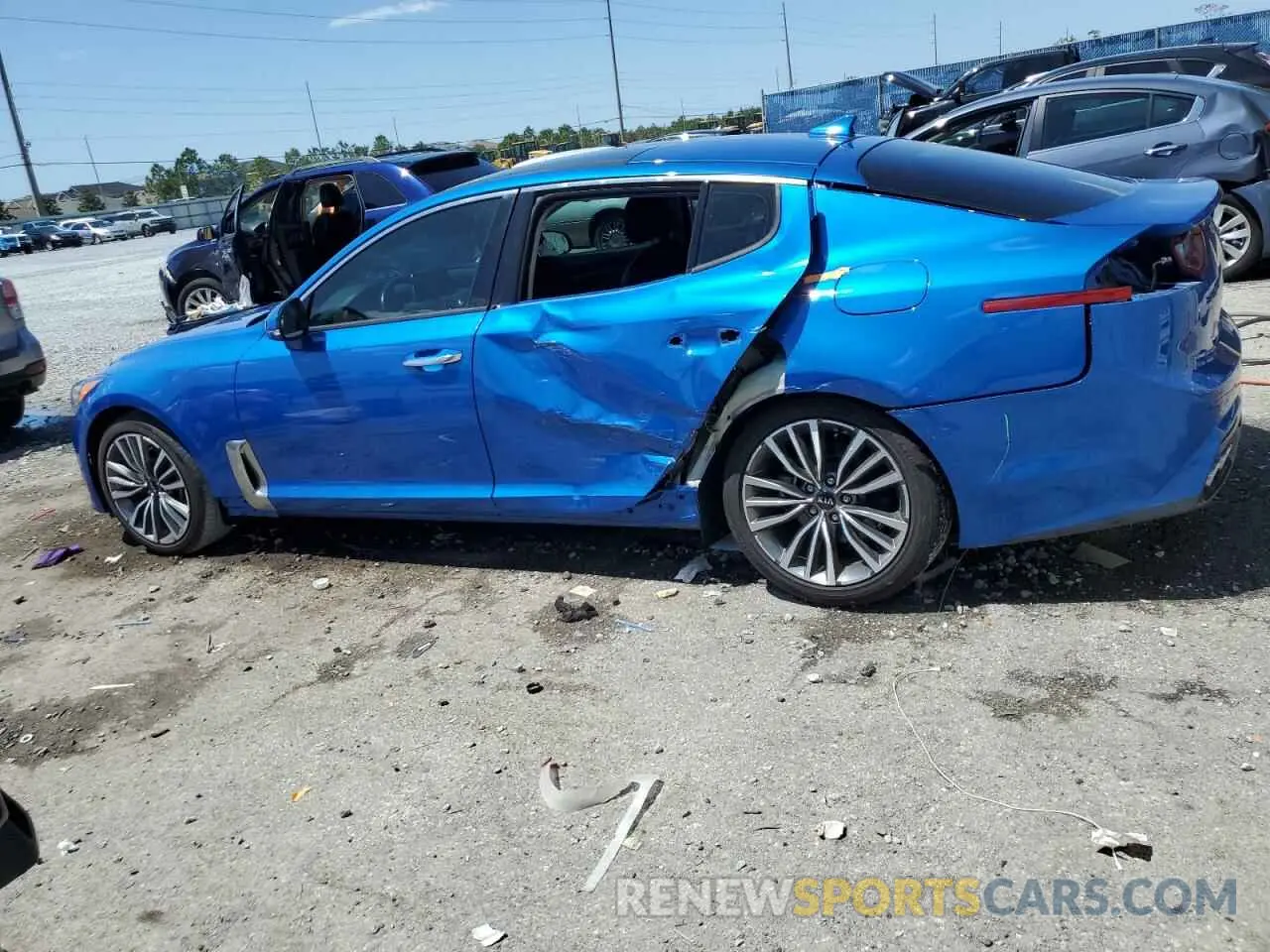 2 Фотография поврежденного автомобиля KNAE15LA9K6067794 KIA STINGER 2019