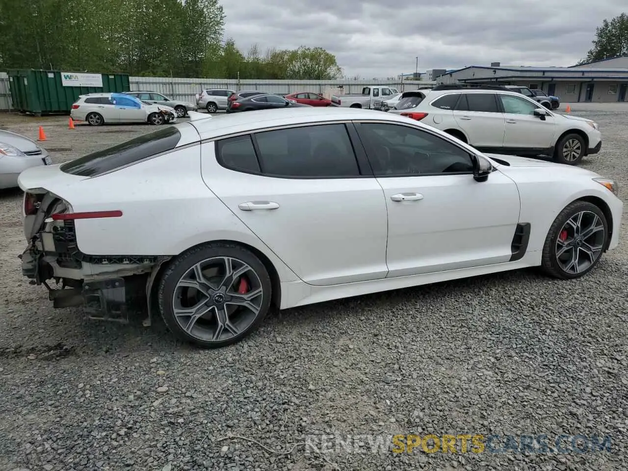 3 Photograph of a damaged car KNAE35LC0K6055318 KIA STINGER 2019