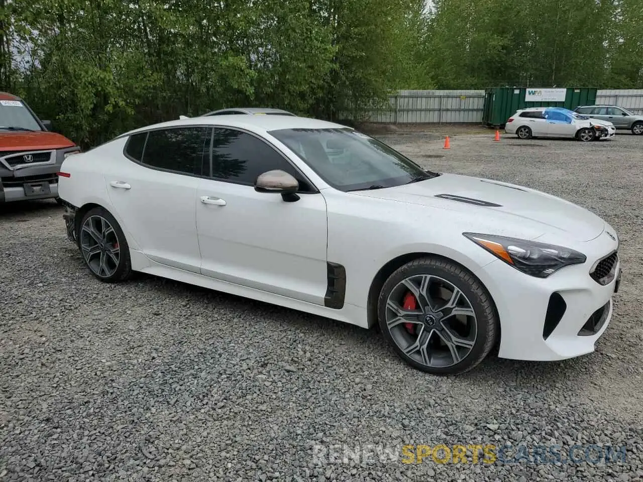 4 Photograph of a damaged car KNAE35LC0K6055318 KIA STINGER 2019