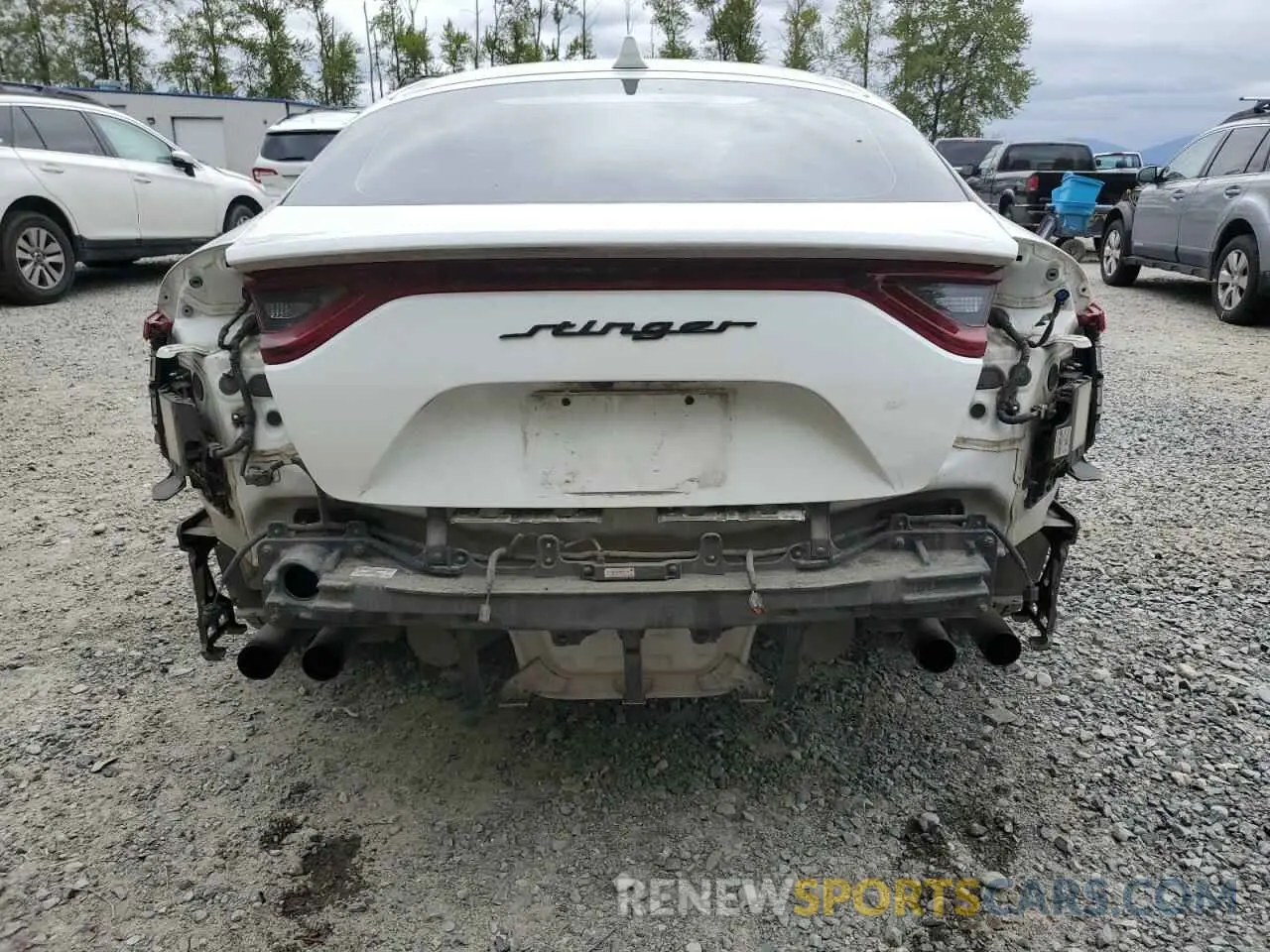 6 Photograph of a damaged car KNAE35LC0K6055318 KIA STINGER 2019