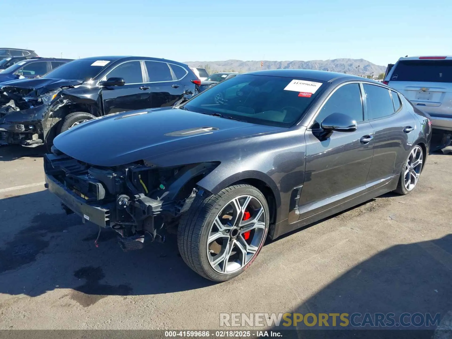 2 Фотография поврежденного автомобиля KNAE35LC3K6059198 KIA STINGER 2019