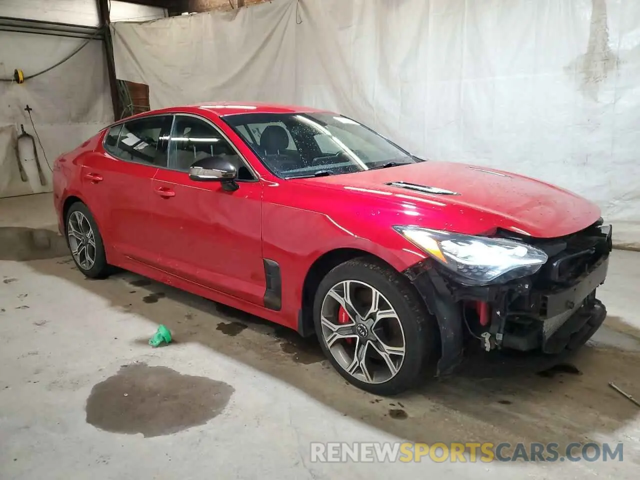 4 Photograph of a damaged car KNAE35LC5K6047361 KIA STINGER 2019