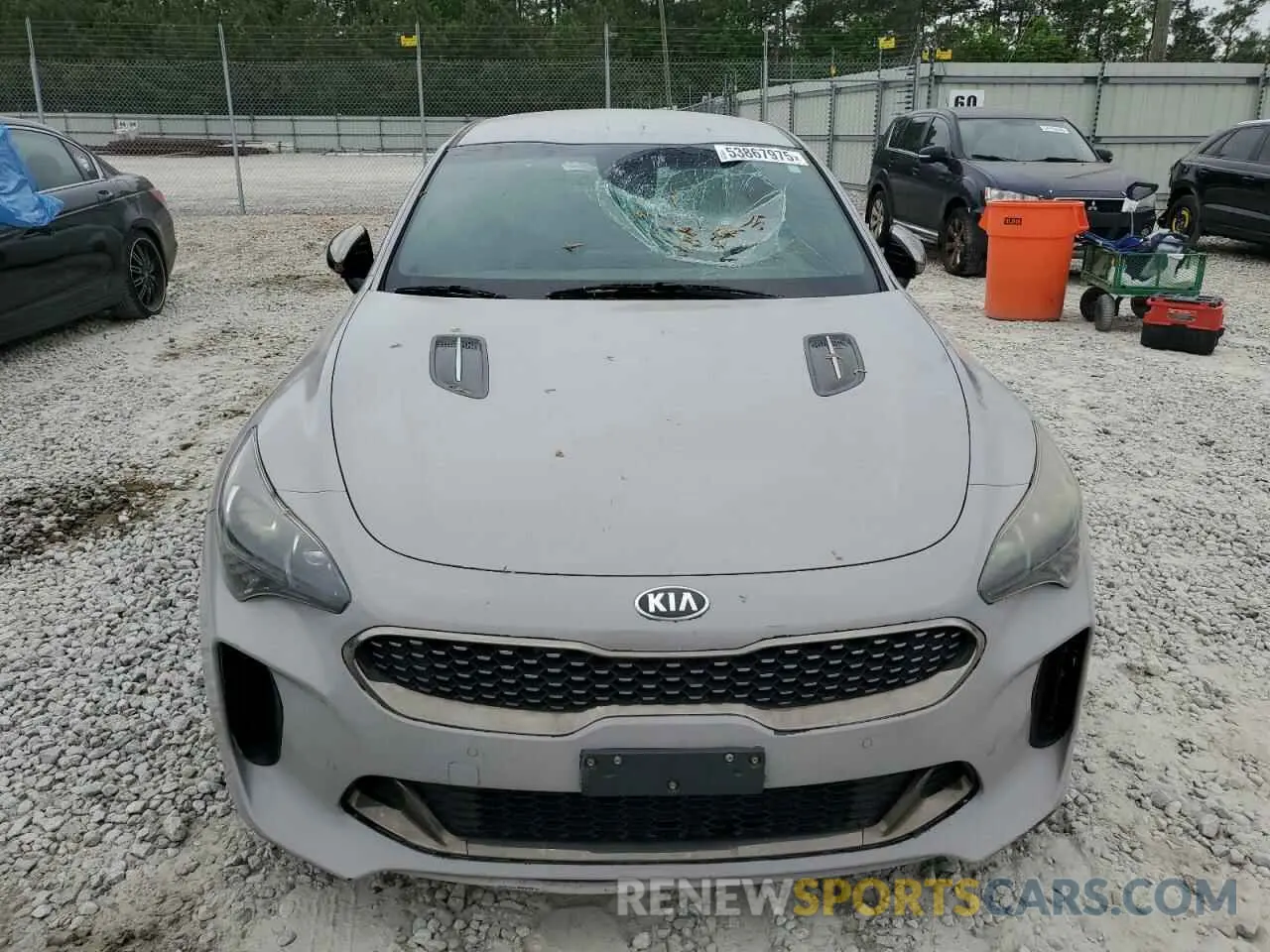 5 Photograph of a damaged car KNAE35LC5K6058506 KIA STINGER 2019