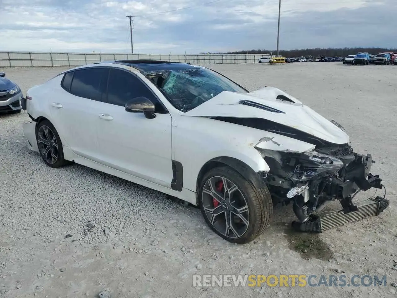 4 Photograph of a damaged car KNAE45LC4K6045792 KIA STINGER 2019