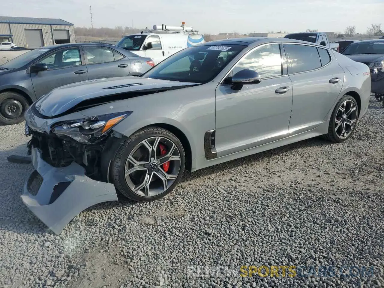 1 Фотография поврежденного автомобиля KNAE45LC6K6067857 KIA STINGER 2019
