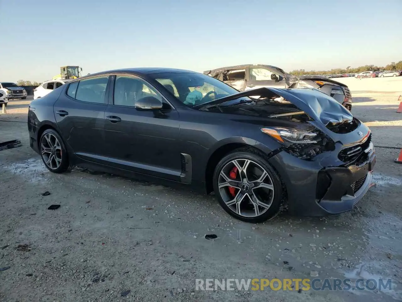 4 Photograph of a damaged car KNAE45LC7K6059301 KIA STINGER 2019