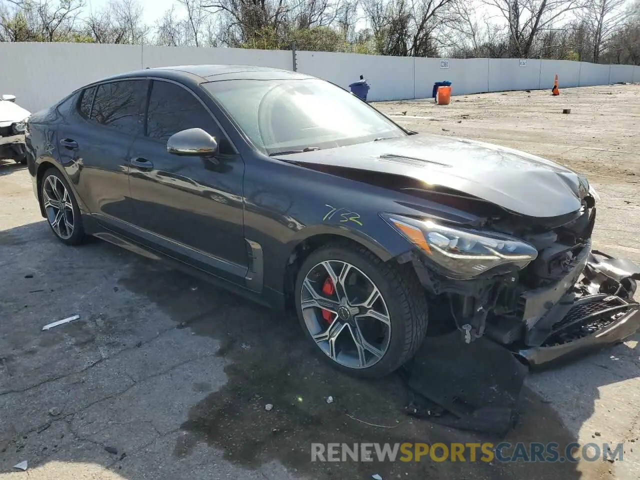 4 Photograph of a damaged car KNAE55LC4K6051833 KIA STINGER 2019