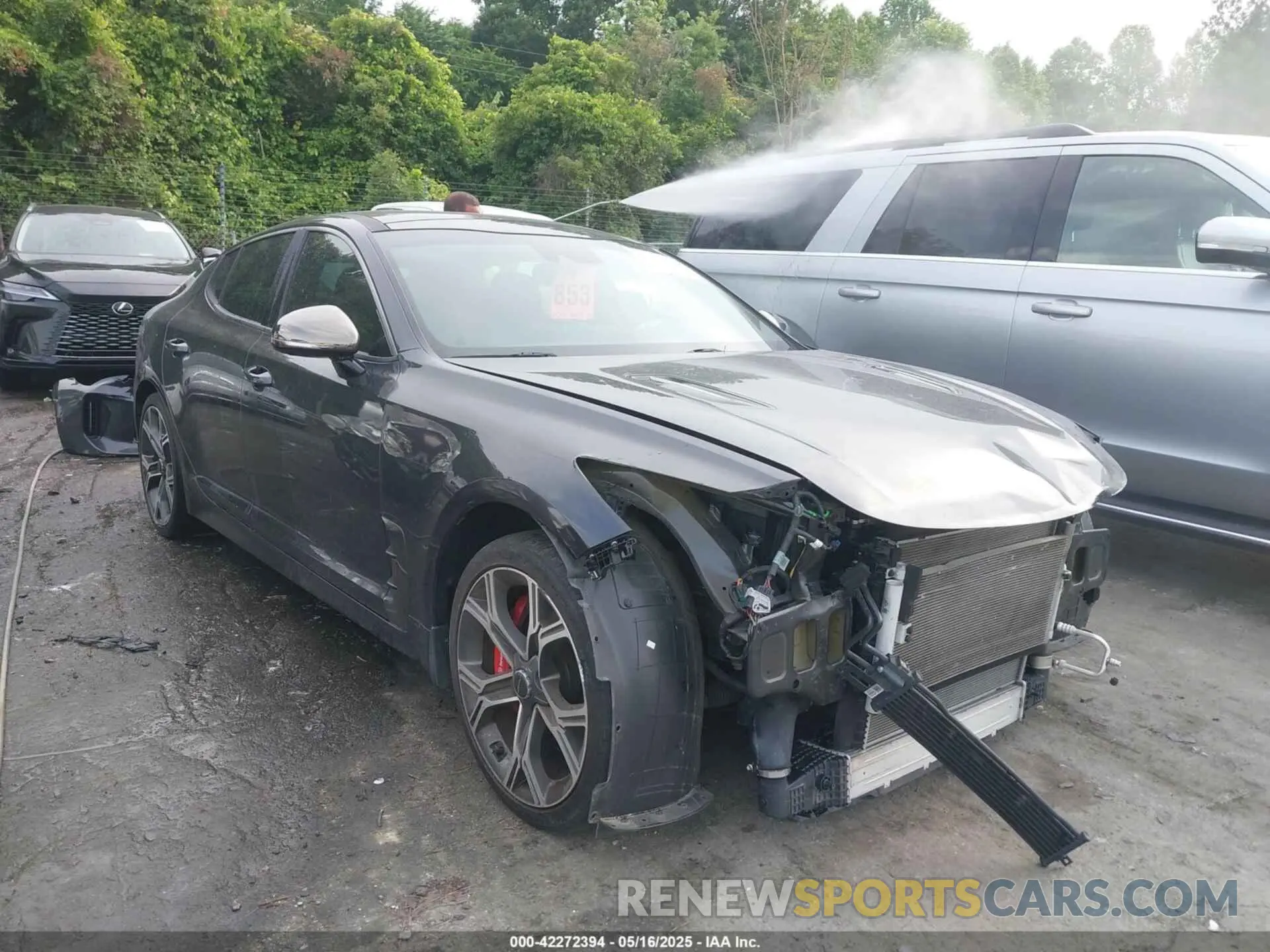 1 Photograph of a damaged car KNAE55LC5K6054532 KIA STINGER 2019