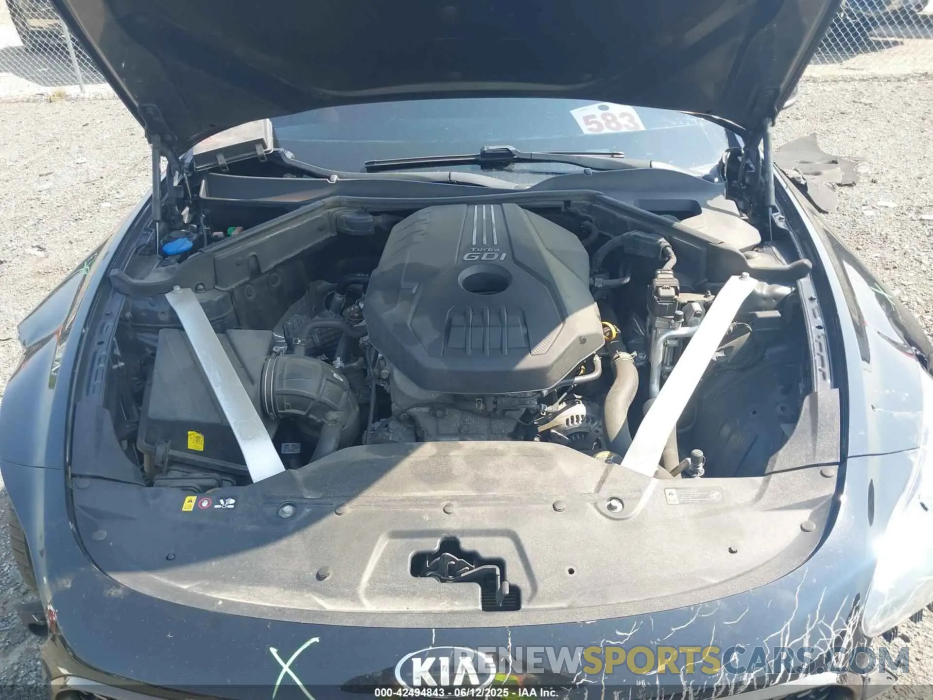 10 Фотография поврежденного автомобиля KNAE15LA1L6077401 KIA STINGER 2020
