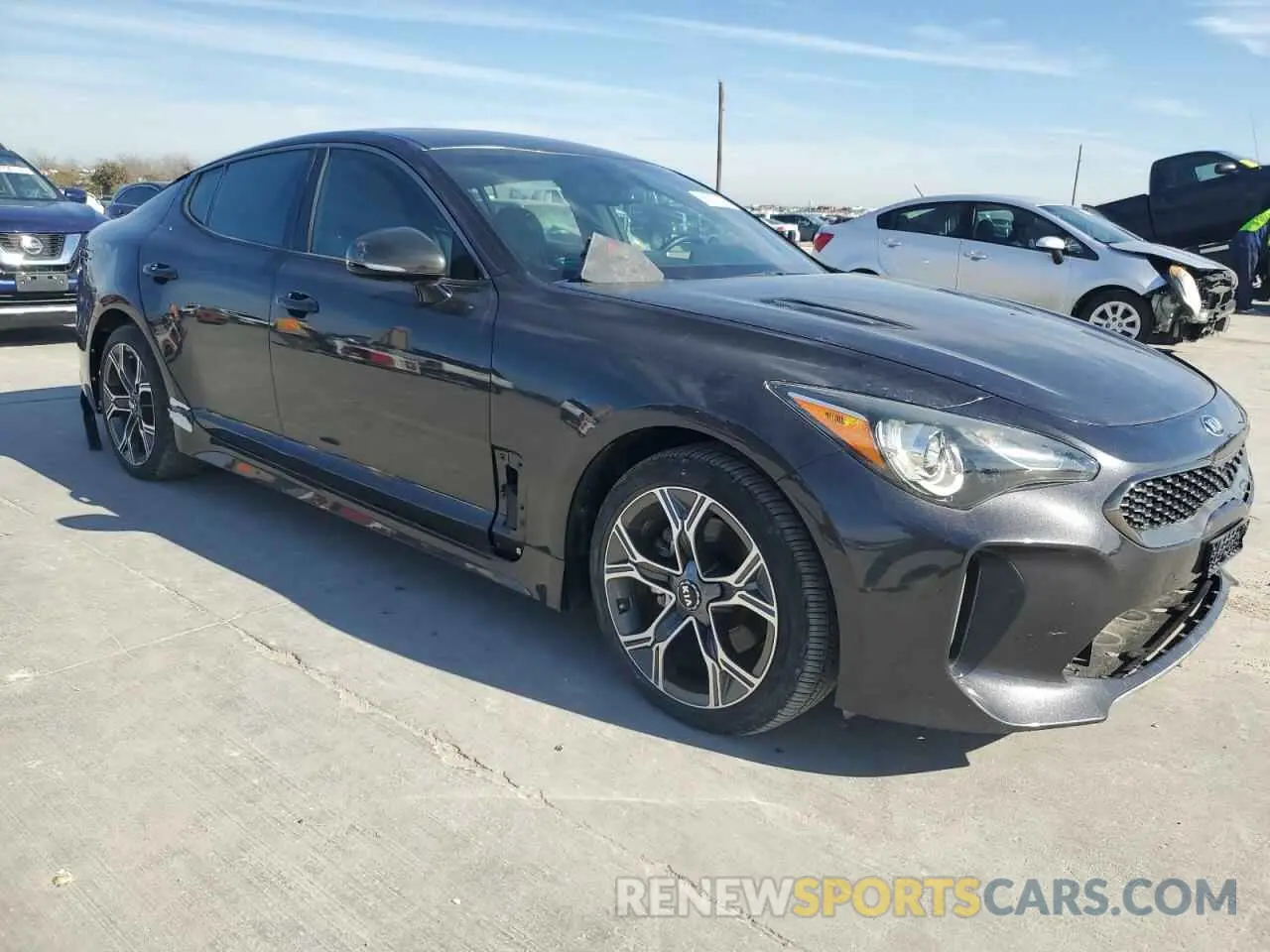 4 Фотография поврежденного автомобиля KNAE15LA1L6083151 KIA STINGER 2020