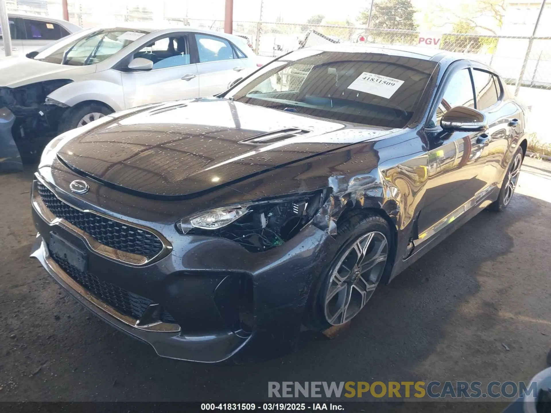 2 Photograph of a damaged car KNAE15LA7L6074843 KIA STINGER 2020