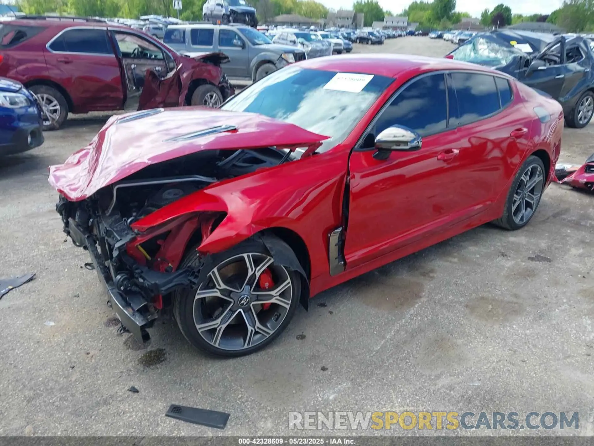 2 Фотография поврежденного автомобиля KNAE35LC0L6080320 KIA STINGER 2020