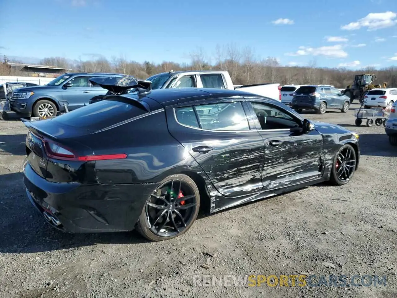 3 Фотография поврежденного автомобиля KNAE55LCXL6080593 KIA STINGER 2020