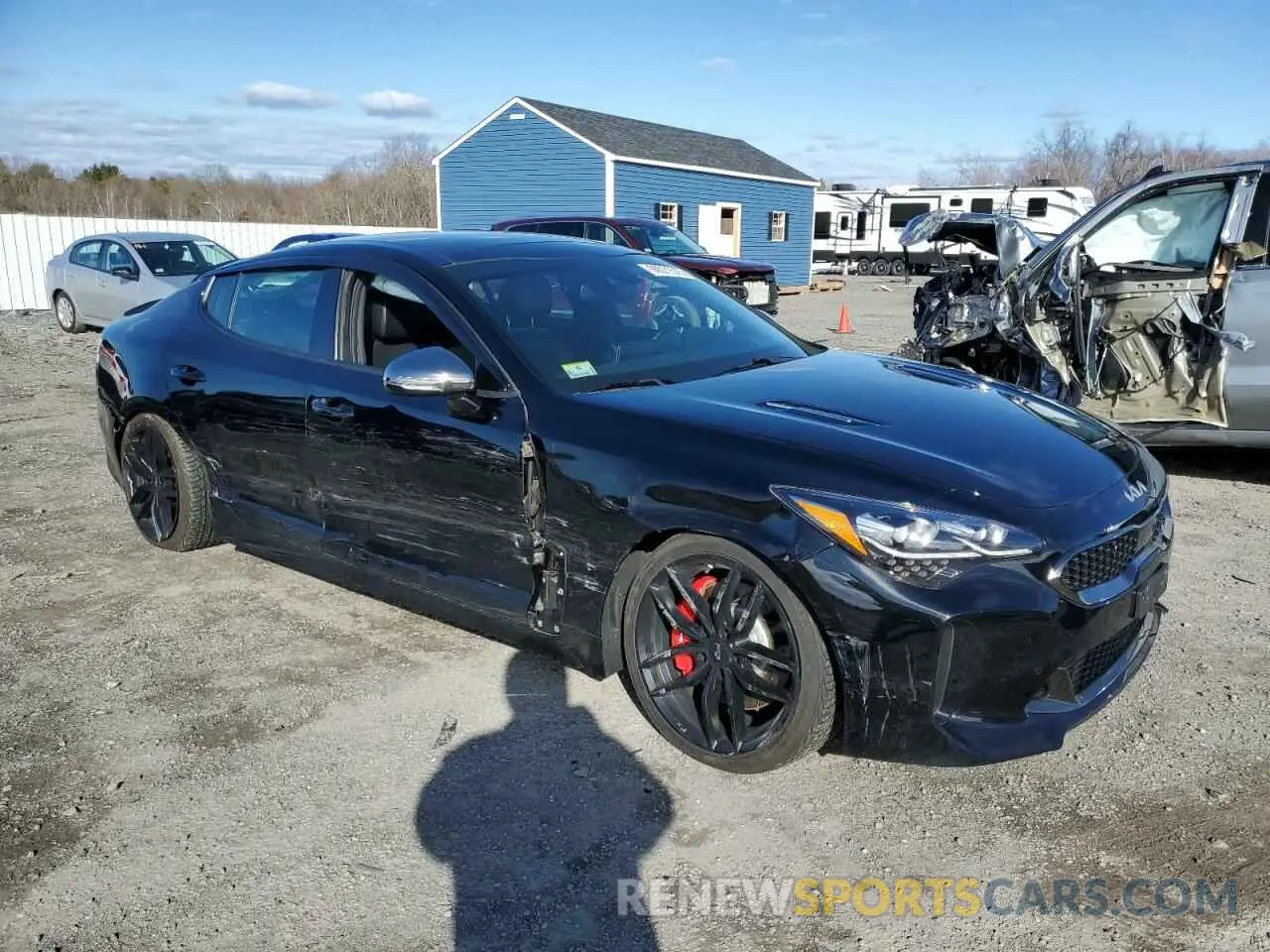 4 Фотография поврежденного автомобиля KNAE55LCXL6080593 KIA STINGER 2020