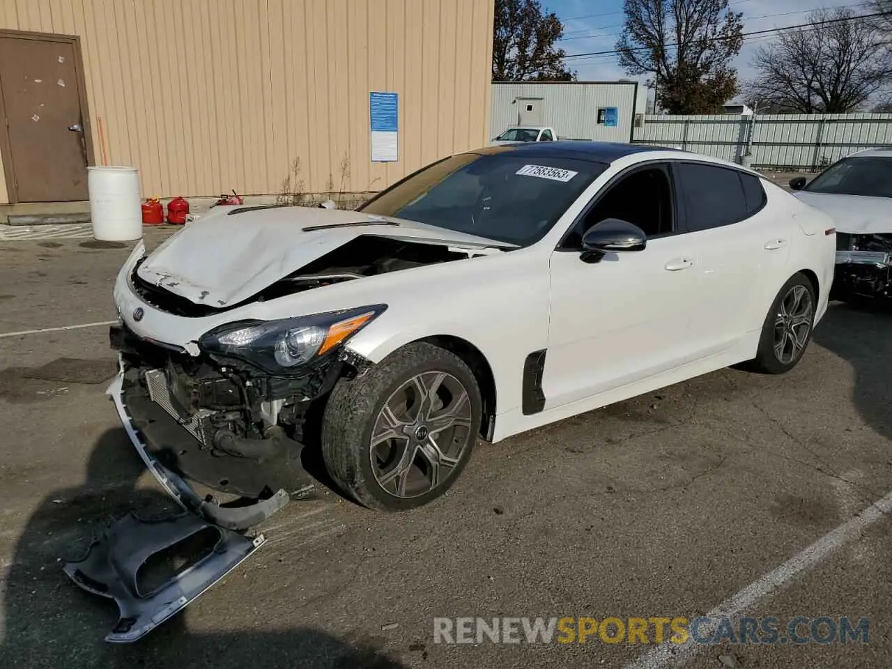1 Photograph of a damaged car KNAE15LA3M6098185 KIA STINGER 2021