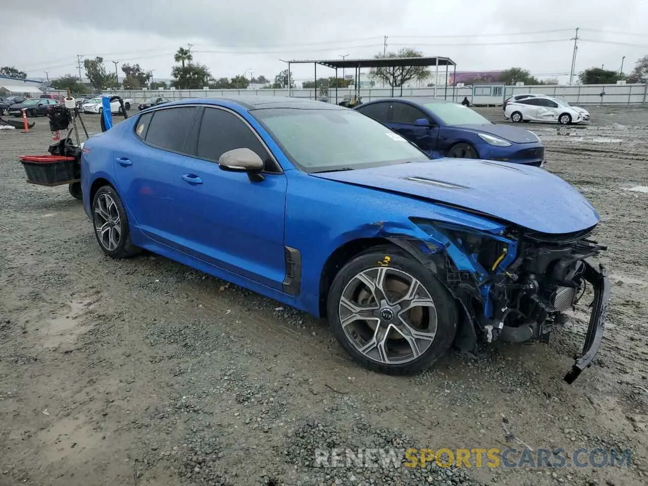 4 Фотография поврежденного автомобиля KNAE15LA8M6098246 KIA STINGER 2021