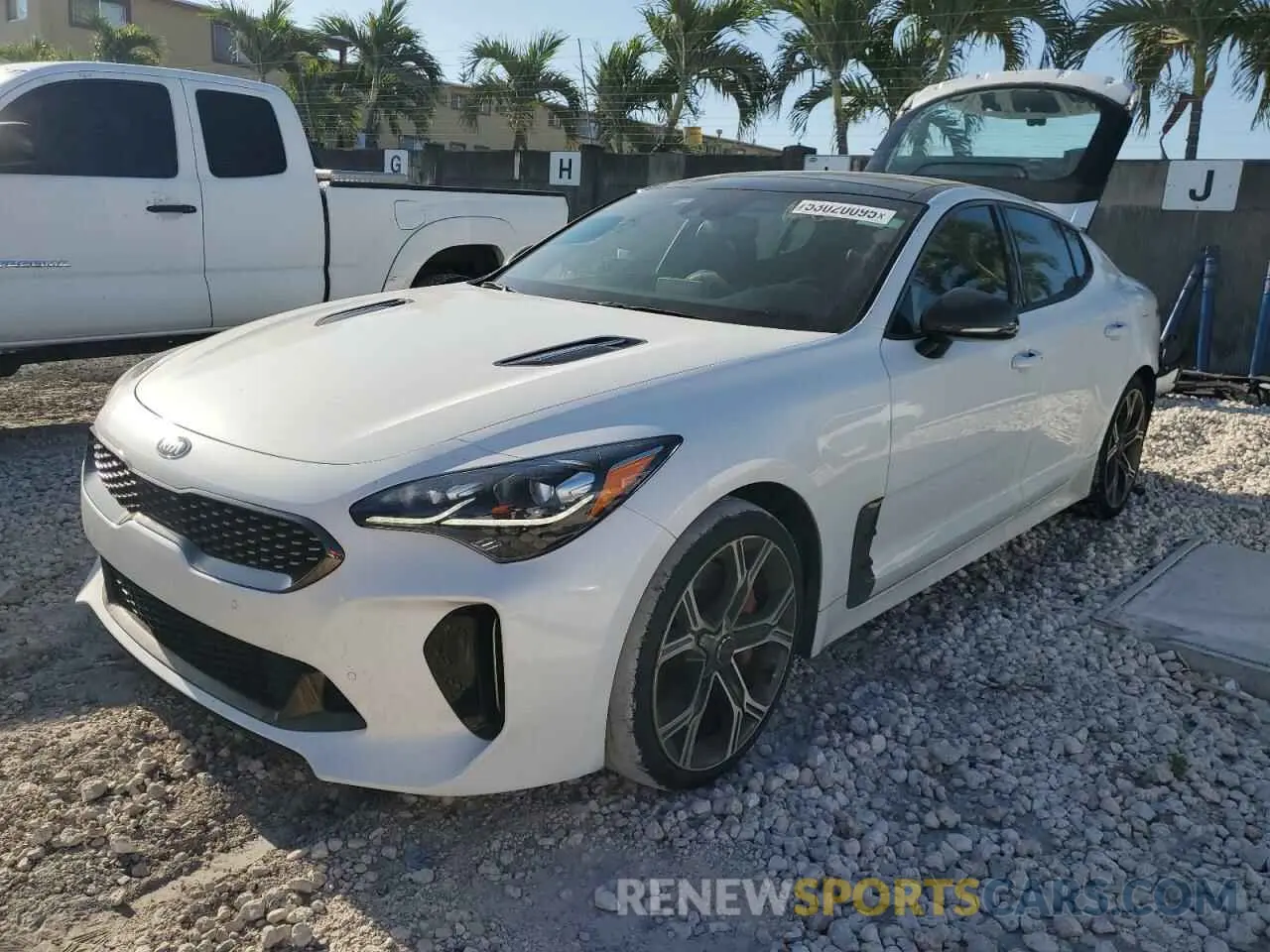 1 Photograph of a damaged car KNAE45LC6M6087917 KIA STINGER 2021