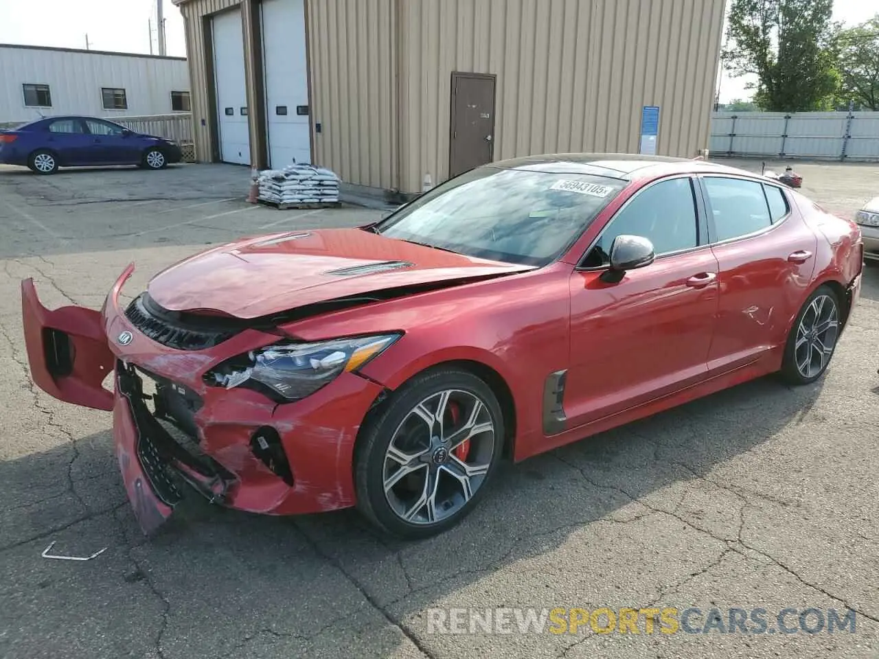 1 Photograph of a damaged car KNAE45LC6M6089943 KIA STINGER 2021