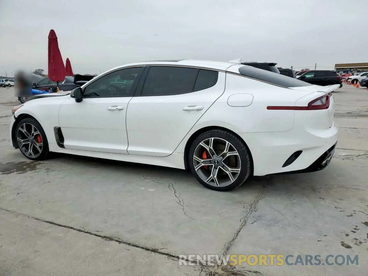 2 Photograph of a damaged car KNAE45LCXM6089959 KIA STINGER 2021