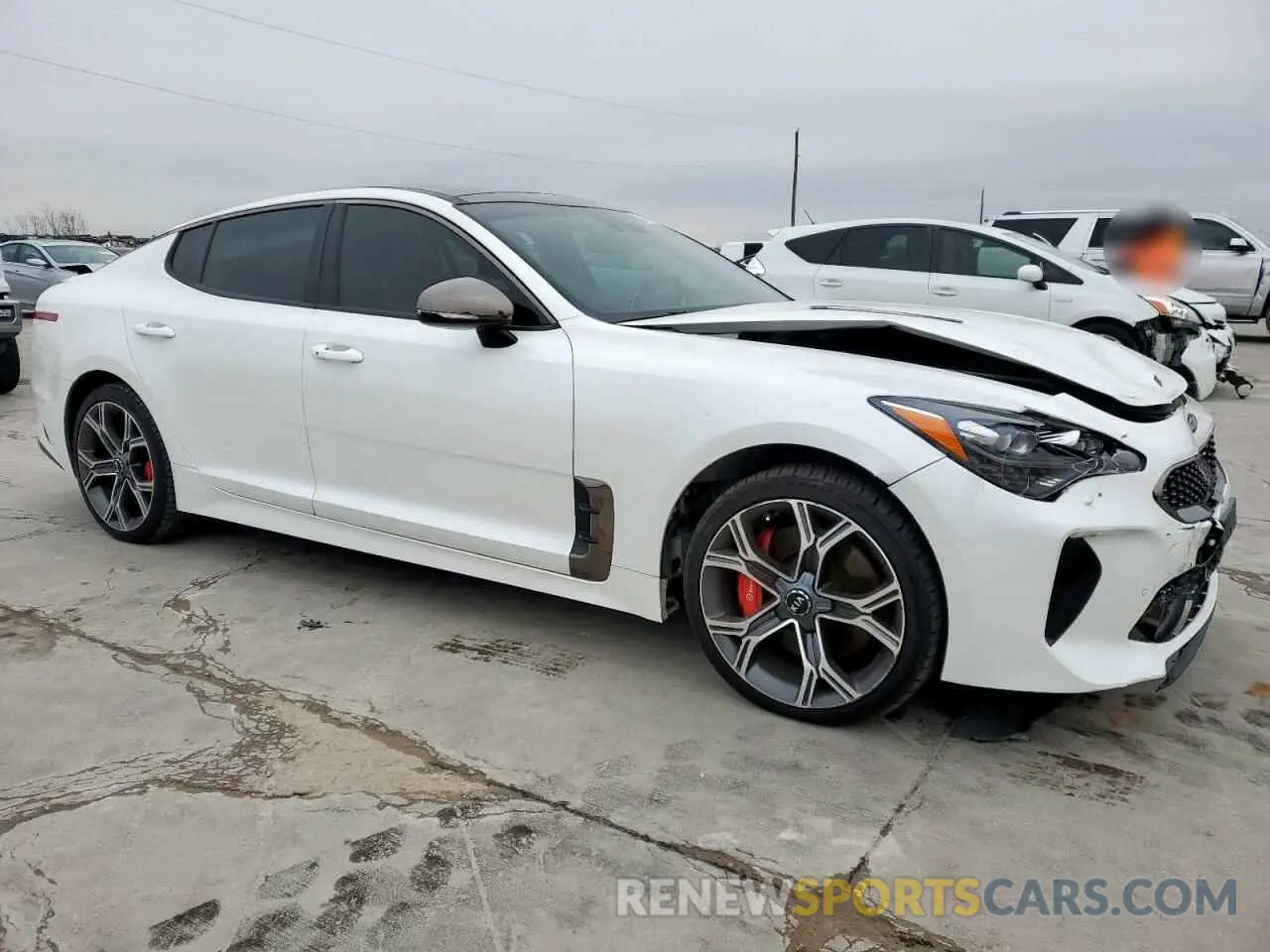 4 Photograph of a damaged car KNAE45LCXM6089959 KIA STINGER 2021