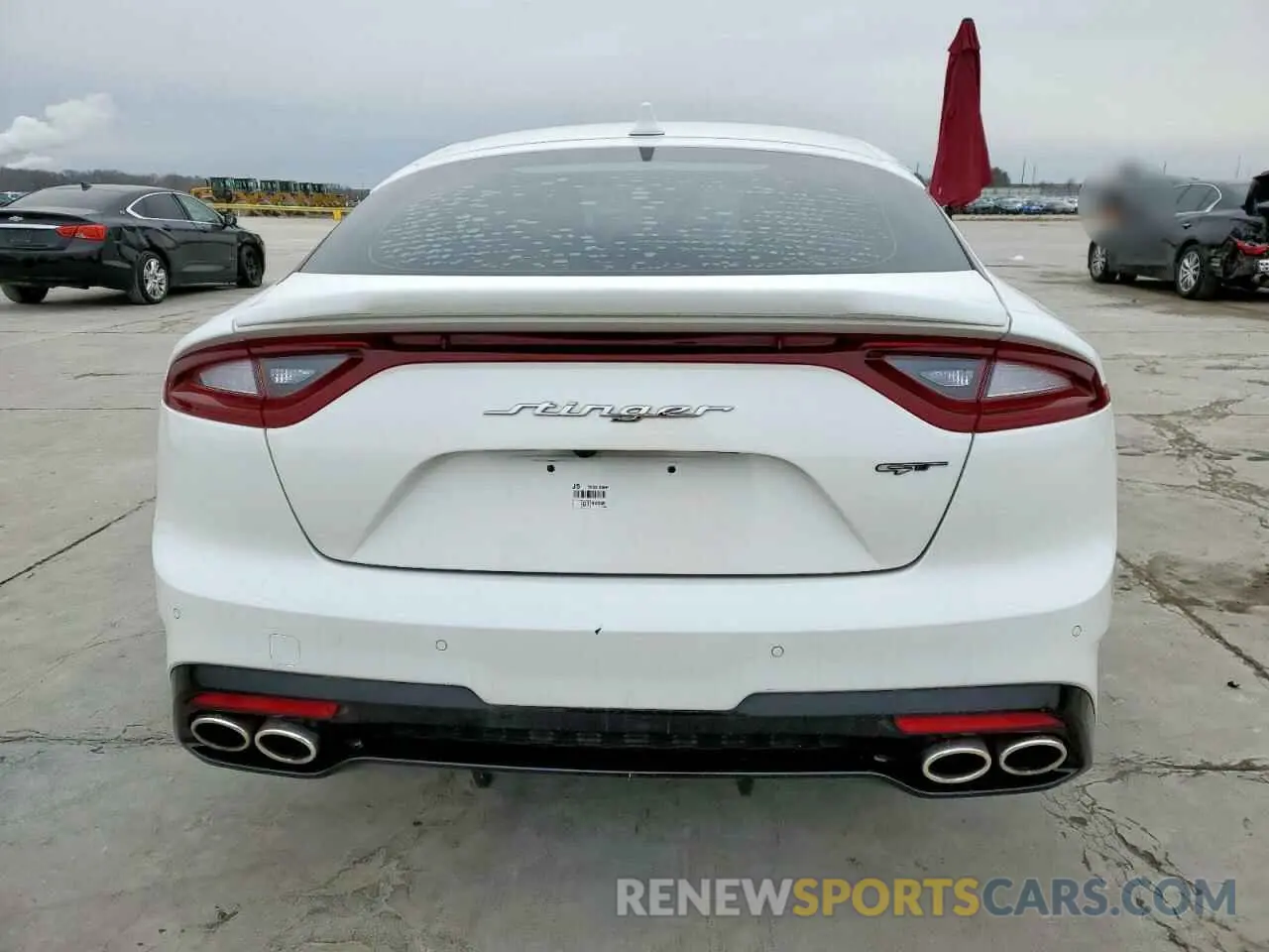 6 Photograph of a damaged car KNAE45LCXM6089959 KIA STINGER 2021