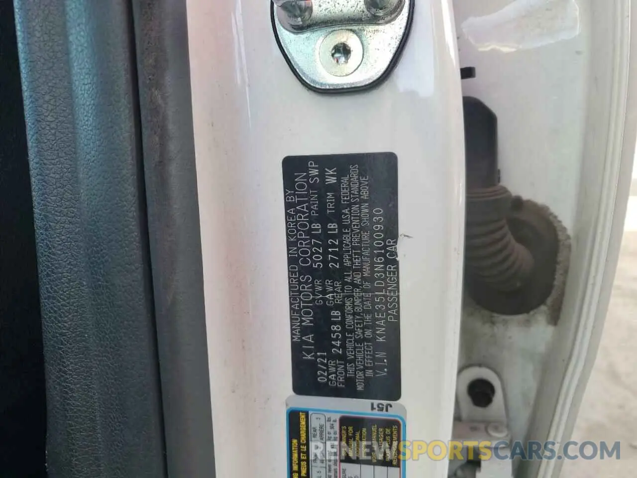 12 Photograph of a damaged car KNAE35LD3N6100930 KIA STINGER 2022