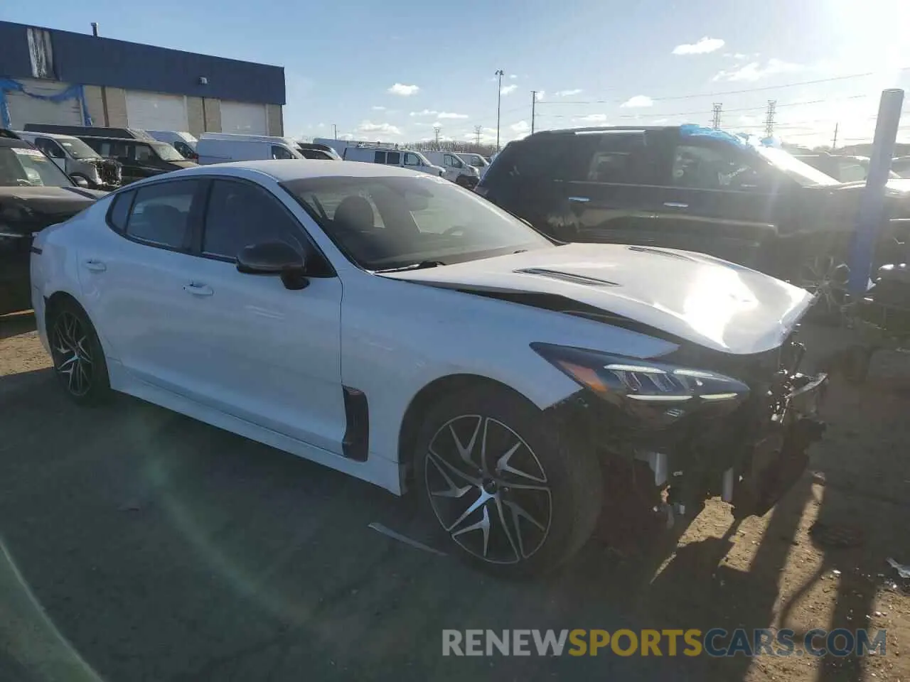 4 Photograph of a damaged car KNAE35LD3N6100930 KIA STINGER 2022