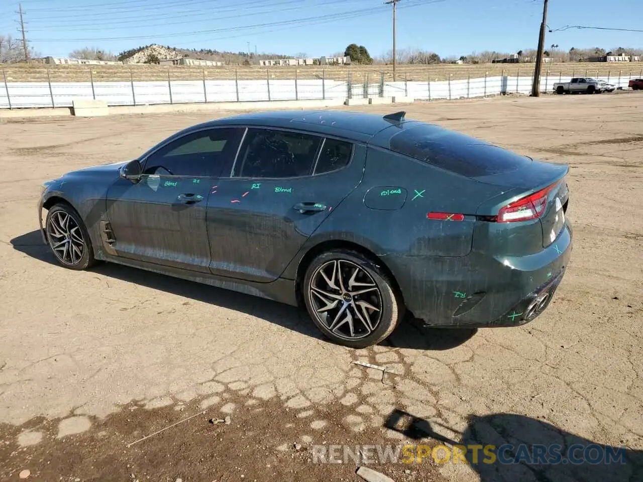 2 Фотография поврежденного автомобиля KNAE35LD4N6113430 KIA STINGER 2022