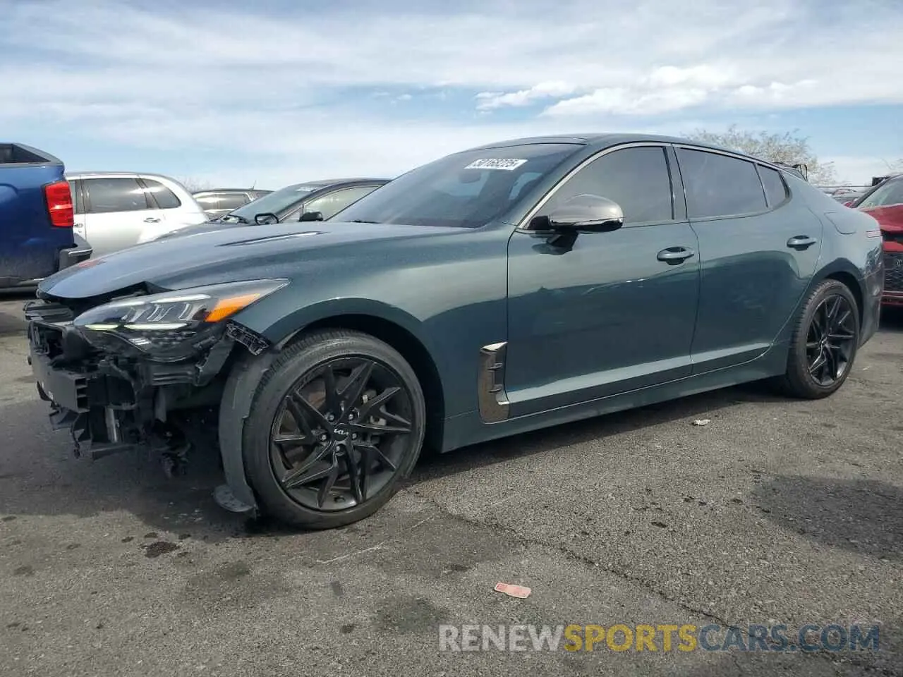 1 Photograph of a damaged car KNAE35LD8N6113477 KIA STINGER 2022