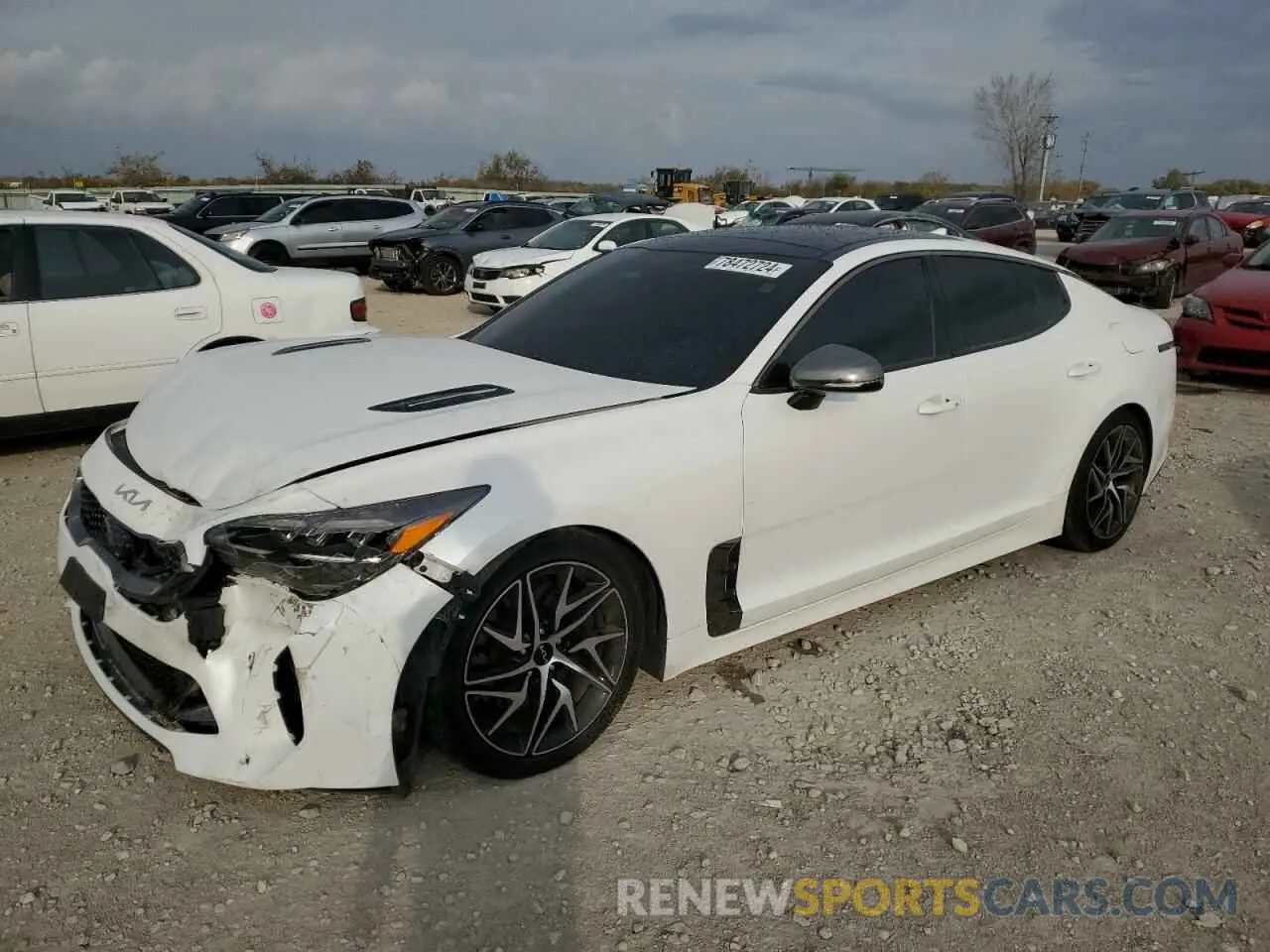 1 Photograph of a damaged car KNAE35LDXN6103341 KIA STINGER 2022