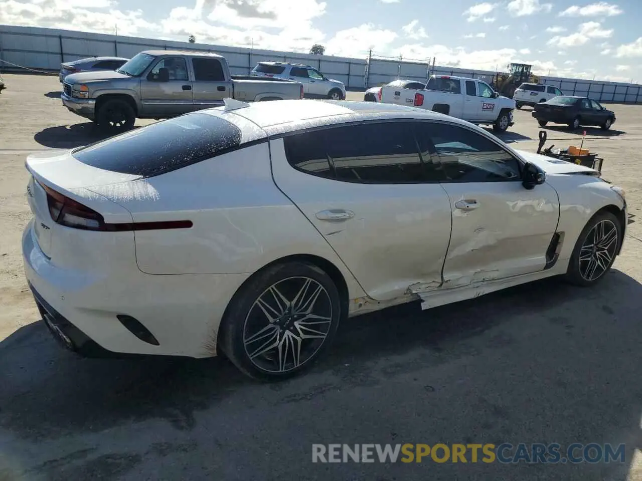 3 Photograph of a damaged car KNAE45LC0N6107838 KIA STINGER 2022
