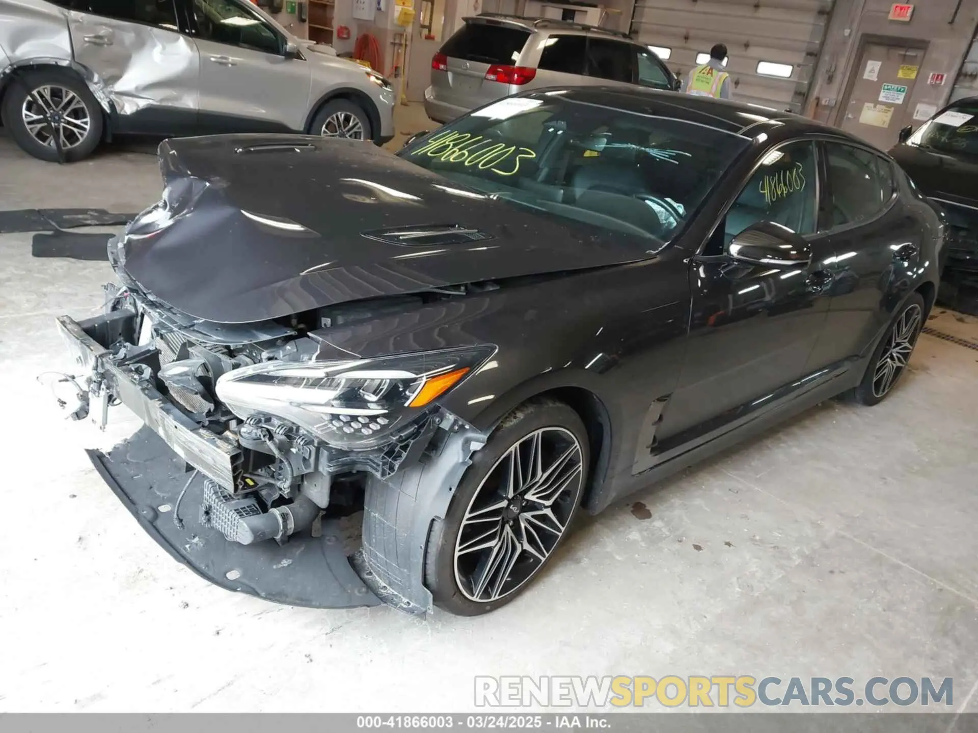 2 Photograph of a damaged car KNAE45LC2N6103659 KIA STINGER 2022